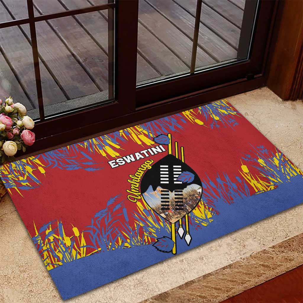 Umhlanga Reed Dance Rubber Doormat Eswatini Heritage - African Pride