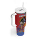Personalized Umhlanga Reed Dance Tumbler With Handle Eswatini Heritage - African Pride