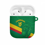 Custom Cameroon Basketball AirPods Case Go Champions Indomitable Lions