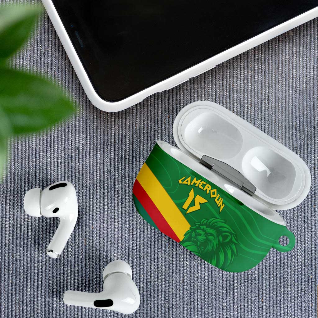 Custom Cameroon Basketball AirPods Case Go Champions Indomitable Lions