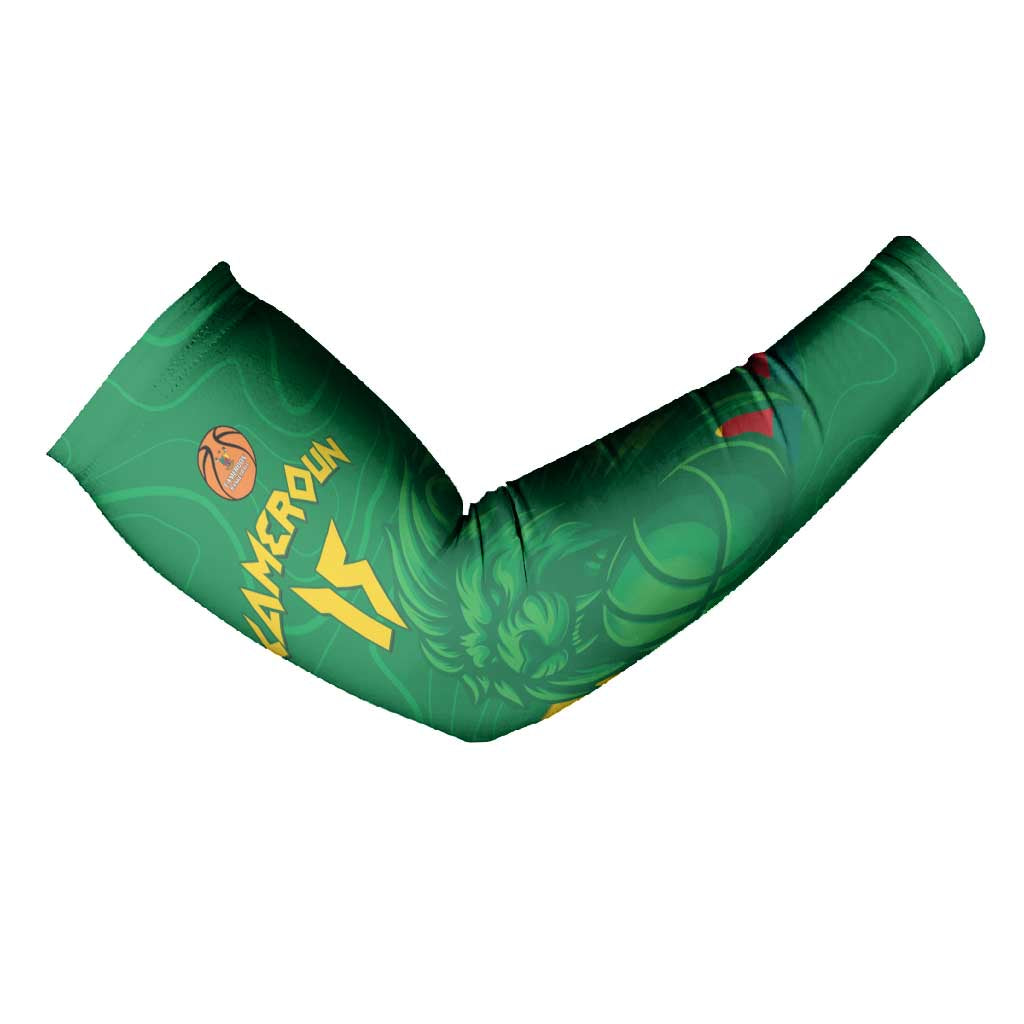 Custom Cameroon Basketball Arm Sleeves Go Champions Indomitable Lions