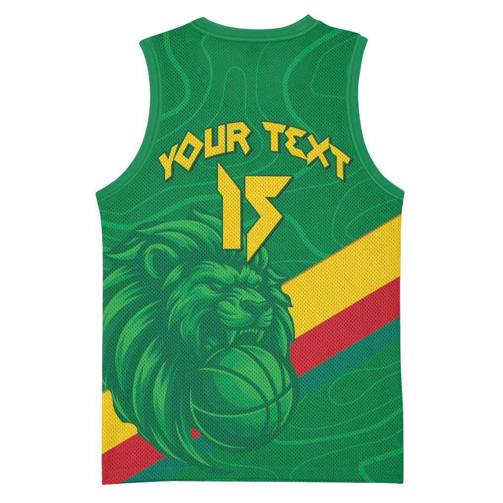 Custom Cameroon Basketball Basketball Jersey Go Indomitable Lions LT15