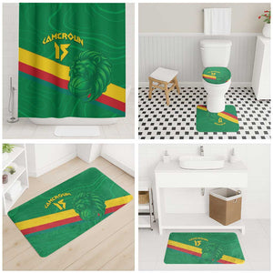 Custom Cameroon Basketball Bathroom Set Go Champions Indomitable Lions