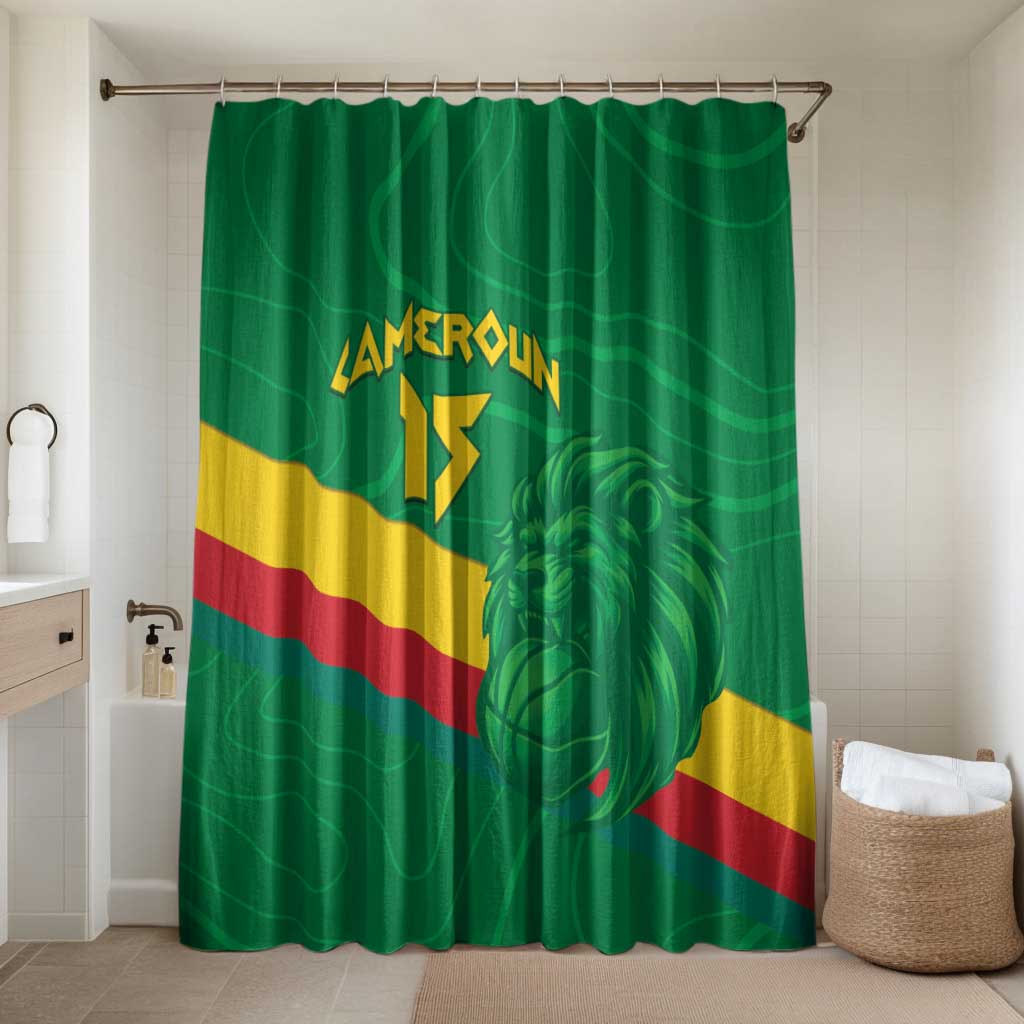 Custom Cameroon Basketball Bathroom Set Go Champions Indomitable Lions