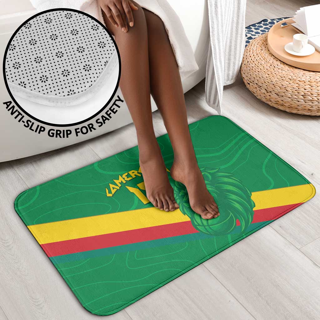 Custom Cameroon Basketball Bathroom Set Go Champions Indomitable Lions