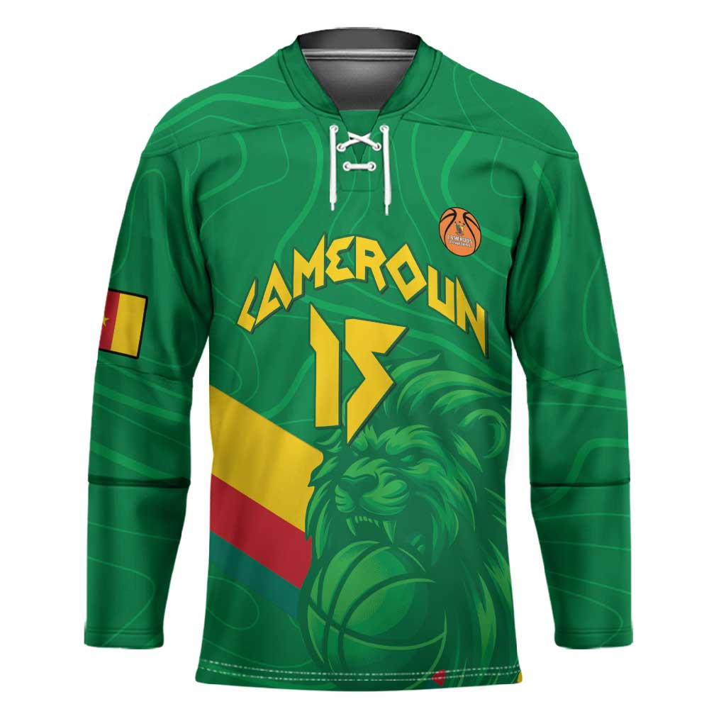 Custom Cameroon Basketball Hockey Jersey Go Champions Indomitable Lions
