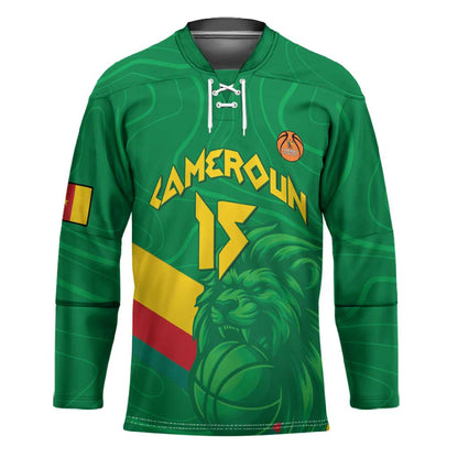 Custom Cameroon Basketball Hockey Jersey Go Champions Indomitable Lions