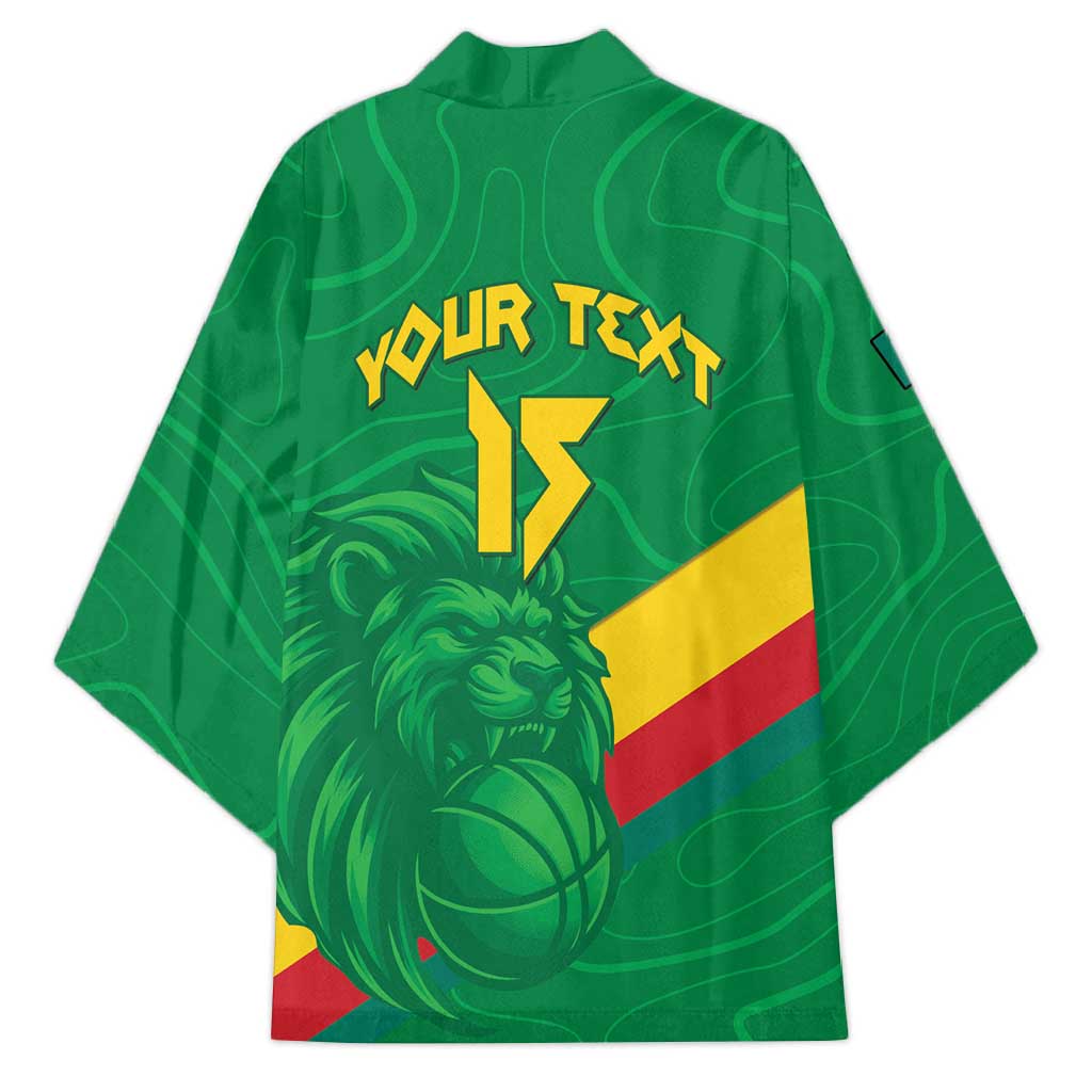 Custom Cameroon Basketball Kimono Go Champions Indomitable Lions