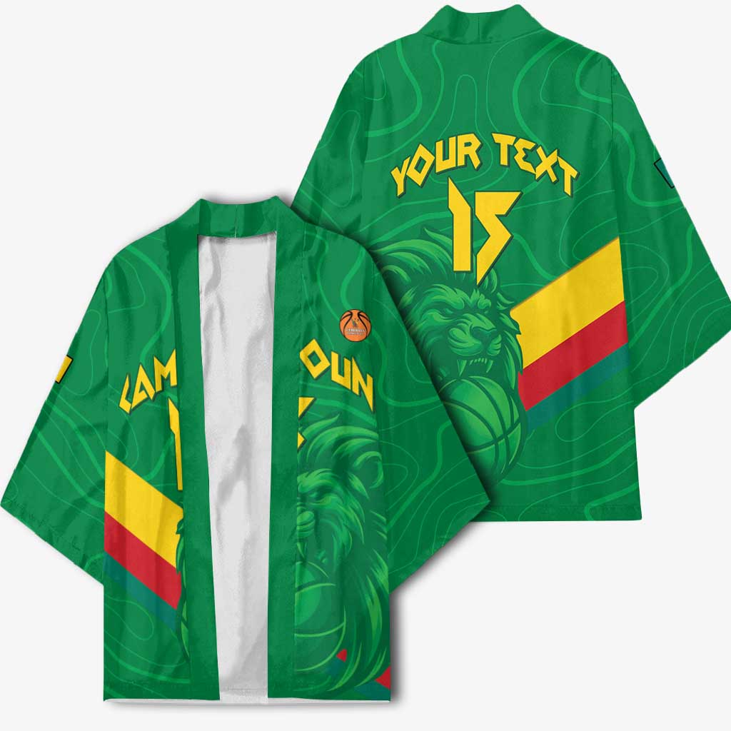 Custom Cameroon Basketball Kimono Go Champions Indomitable Lions