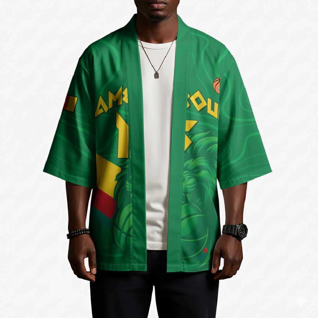 Custom Cameroon Basketball Kimono Go Champions Indomitable Lions