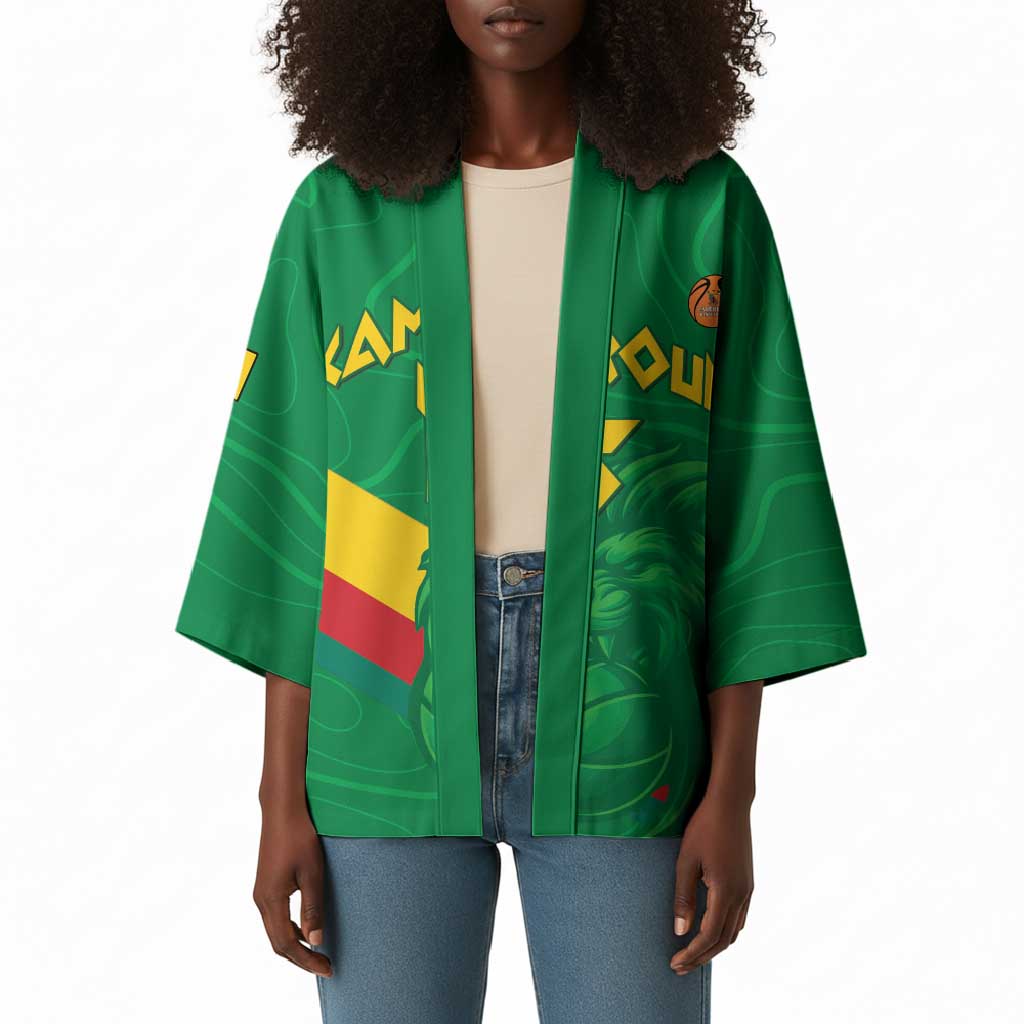 Custom Cameroon Basketball Kimono Go Champions Indomitable Lions