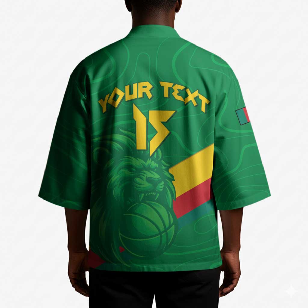 Custom Cameroon Basketball Kimono Go Champions Indomitable Lions