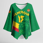 Custom Cameroon Basketball Kimono Sleeve Blouse Go Champions Indomitable Lions