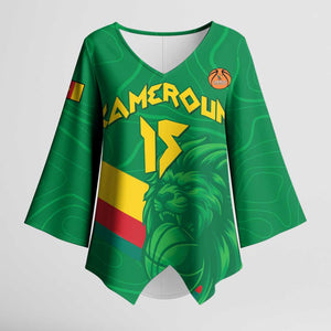 Custom Cameroon Basketball Kimono Sleeve Blouse Go Champions Indomitable Lions