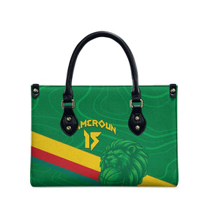 Custom Cameroon Basketball Leather Bag Go Champions Indomitable Lions