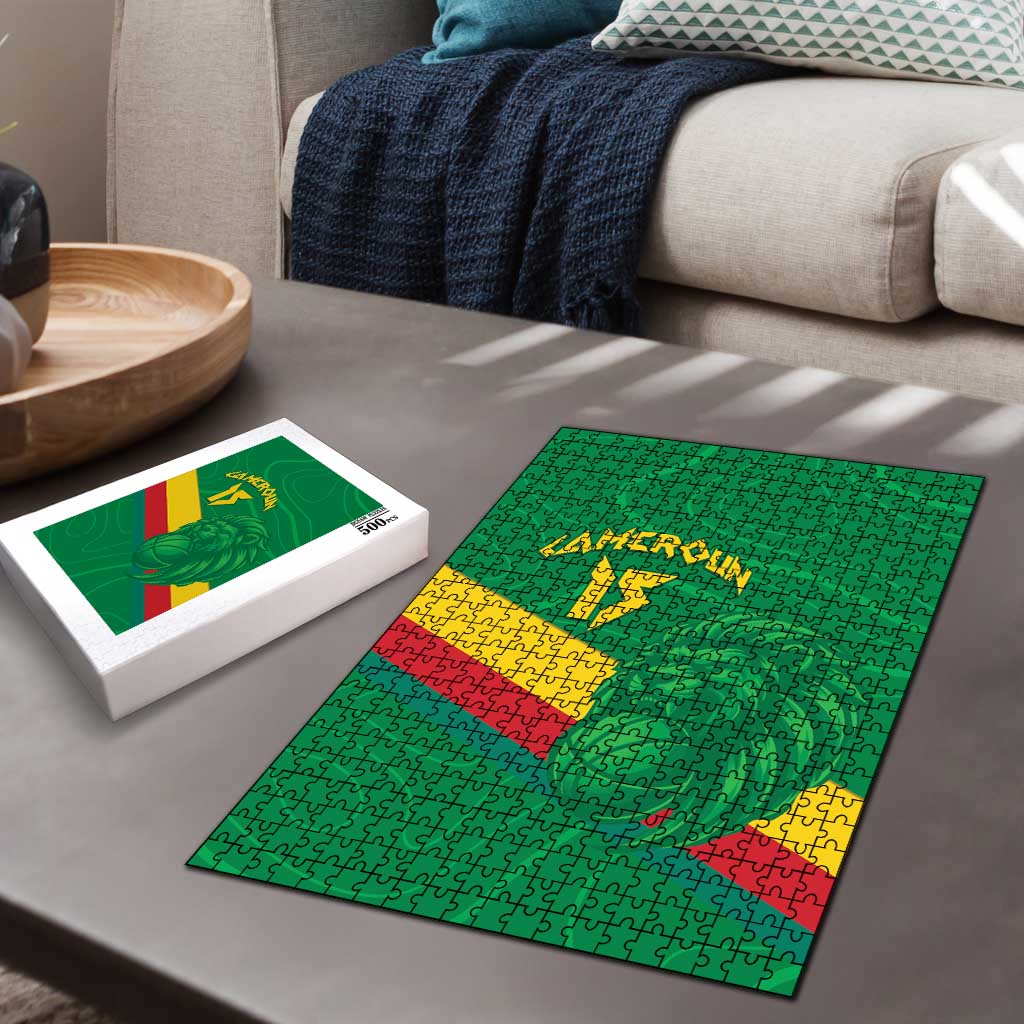 Custom Cameroon Basketball Puzzle Go Champions Indomitable Lions