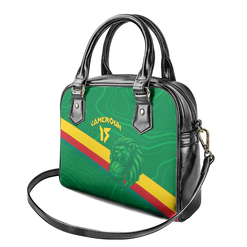 Custom Cameroon Basketball Shoulder Handbag Go Indomitable Lions - African Pride