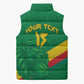 Custom Cameroon Basketball Sleeveless Puffer Jacket Go Champions Indomitable Lions