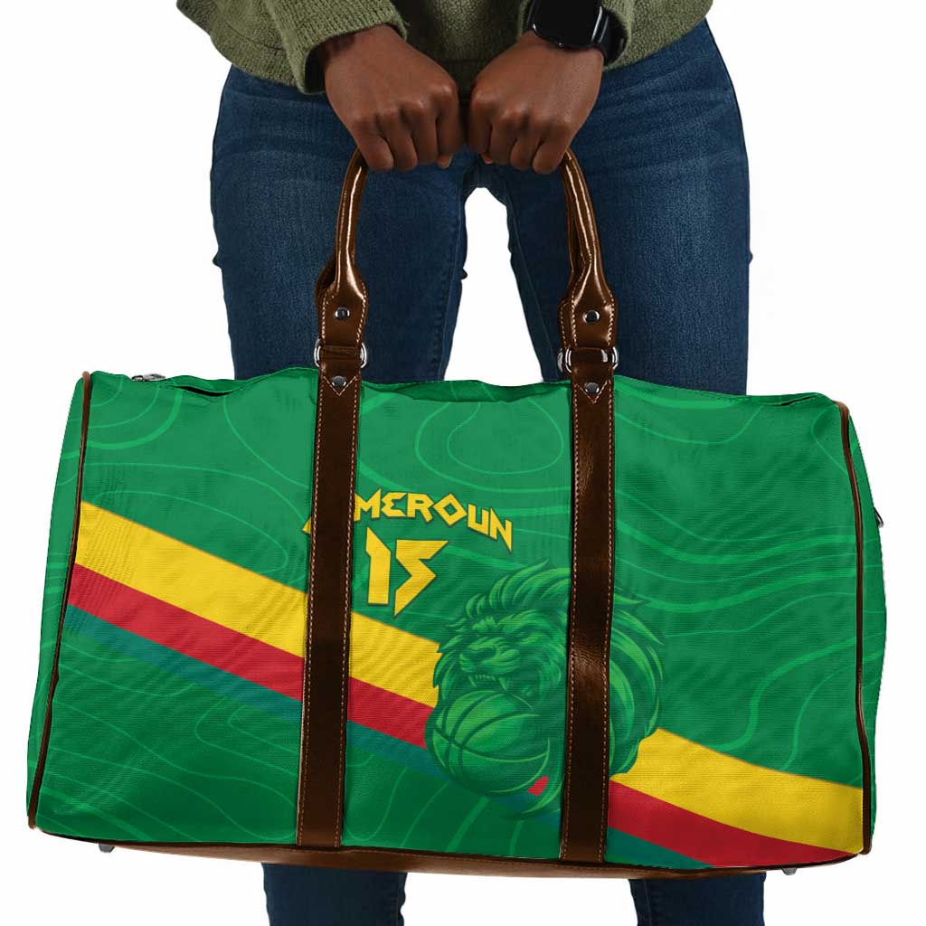 Custom Cameroon Basketball Travel Bag Go Champions Indomitable Lions