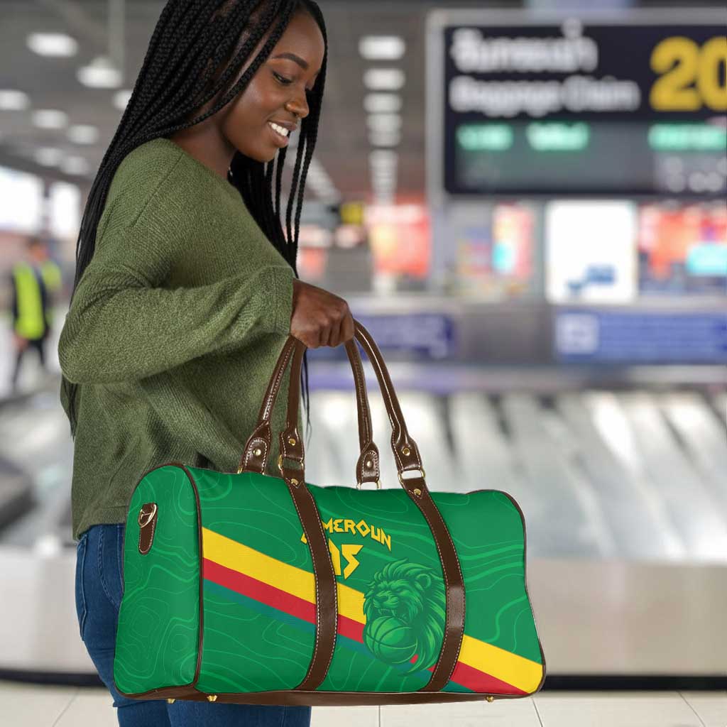 Custom Cameroon Basketball Travel Bag Go Champions Indomitable Lions