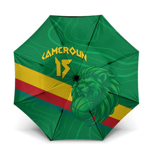 Custom Cameroon Basketball Umbrella Go Champions Indomitable Lions
