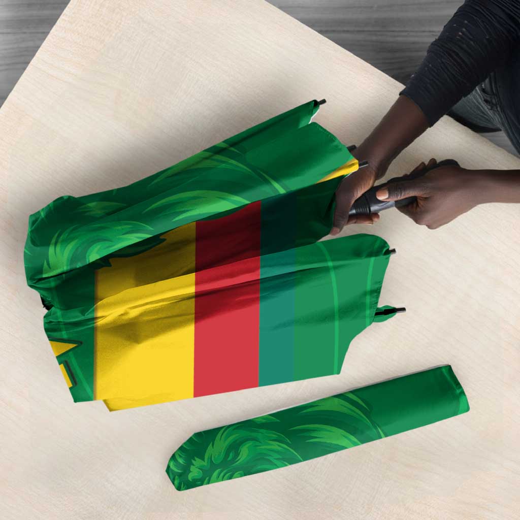 Custom Cameroon Basketball Umbrella Go Champions Indomitable Lions