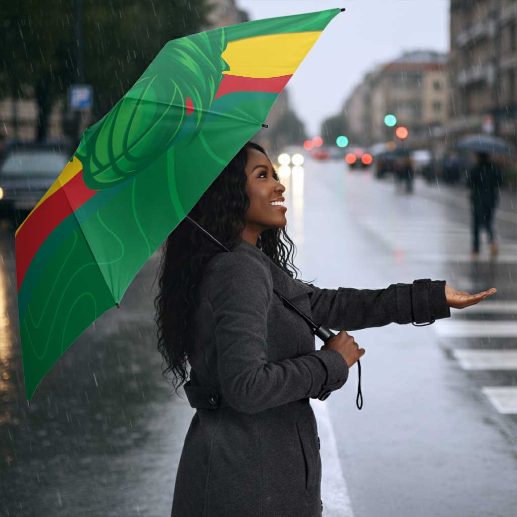 Custom Cameroon Basketball Umbrella Go Champions Indomitable Lions
