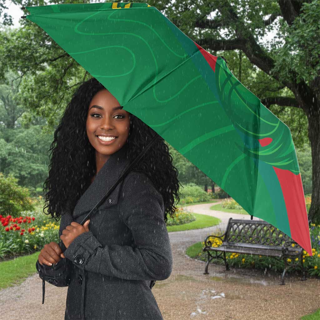 Custom Cameroon Basketball Umbrella Go Champions Indomitable Lions
