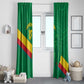 Custom Cameroon Basketball Window Curtain Go Indomitable Lions - African Pride