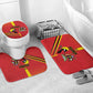 Uganda Basketball Bathroom Set Go Silverbacks