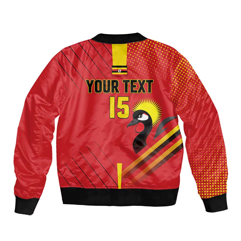 Custom Uganda Basketball Bomber Jacket Go Champions Silverbacks - African Pride