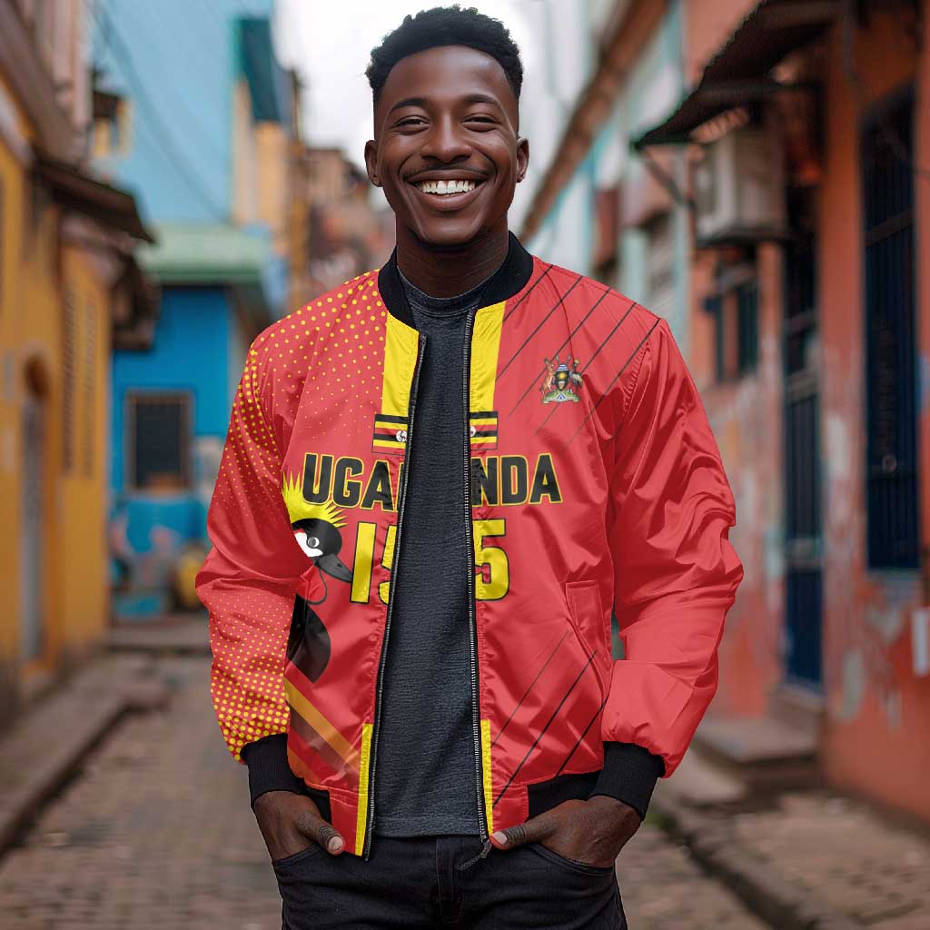 Custom Uganda Basketball Bomber Jacket Go Champions Silverbacks - African Pride