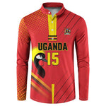 Custom Uganda Basketball Button Sweatshirt Go Silverbacks