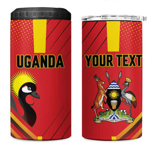 Custom Uganda Basketball 4 in 1 Can Cooler Tumbler Go Champions Silverbacks - African Pride