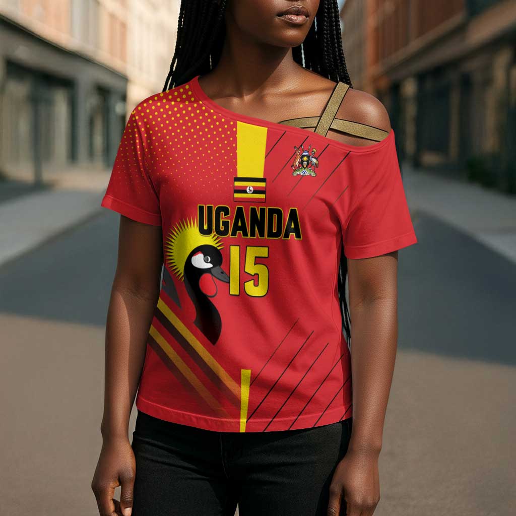 Custom Uganda Basketball Cross Shoulder Shirt Go Silverbacks