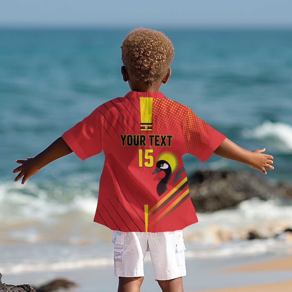 Custom Uganda Basketball Kid Hawaiian Shirt Go Champions Silverbacks - African Pride