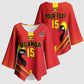 Custom Uganda Basketball Kimono Sleeve Blouse Go Silverbacks