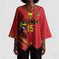 Custom Uganda Basketball Kimono Sleeve Blouse Go Silverbacks