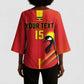 Custom Uganda Basketball Kimono Sleeve Blouse Go Silverbacks