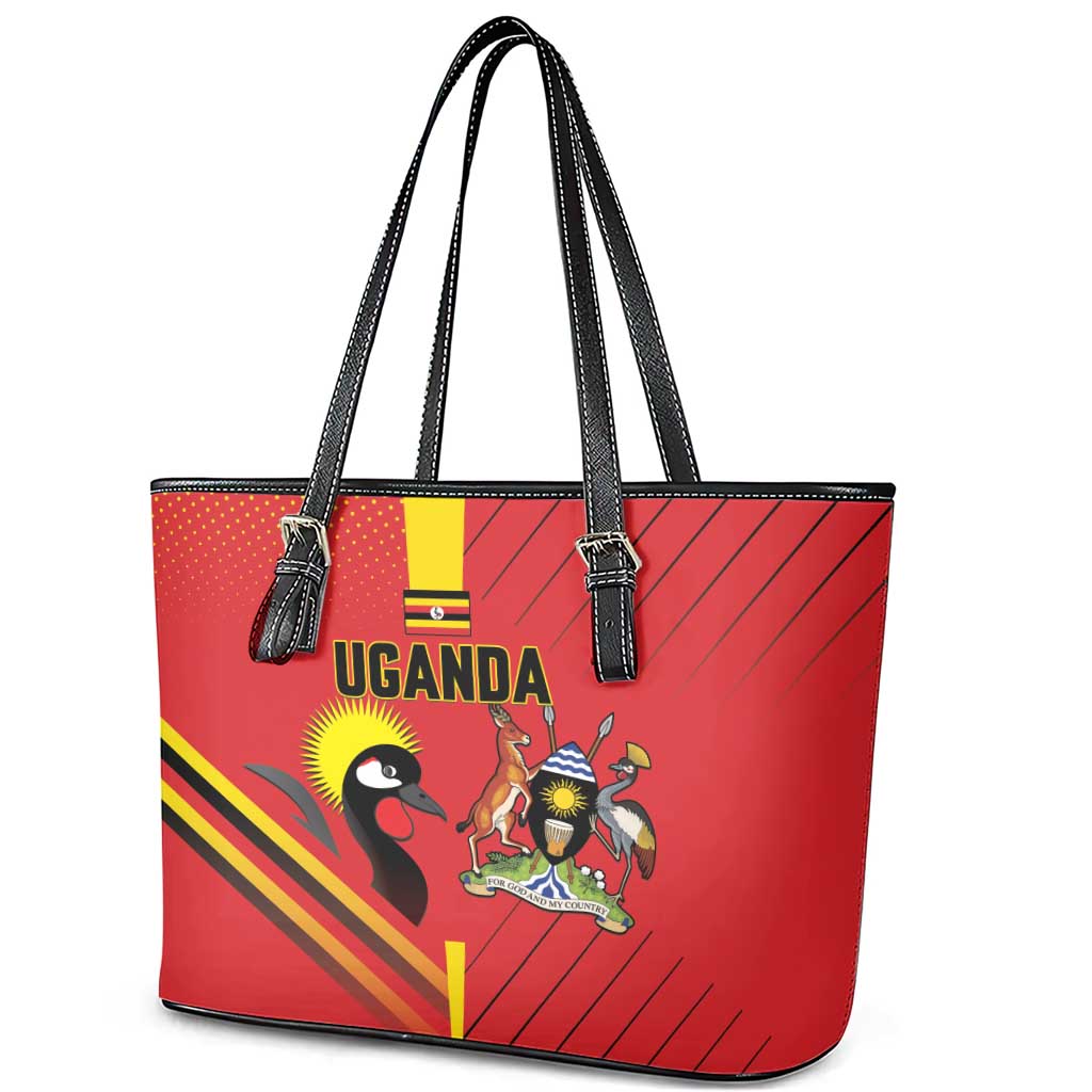 Uganda Basketball Leather Tote Bag Go Champions Silverbacks - African Pride