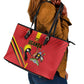 Uganda Basketball Leather Tote Bag Go Champions Silverbacks - African Pride