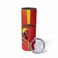 Custom Uganda Basketball Skinny Tumbler Go Champions Silverbacks - African Pride