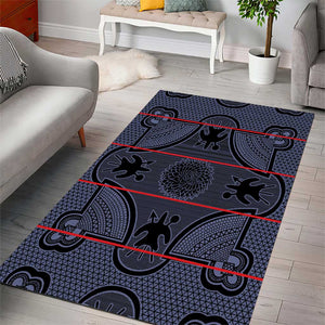 Basotho Blanket Area Rug Lesotho Seanamarena Heritage - Serenity - African Pride