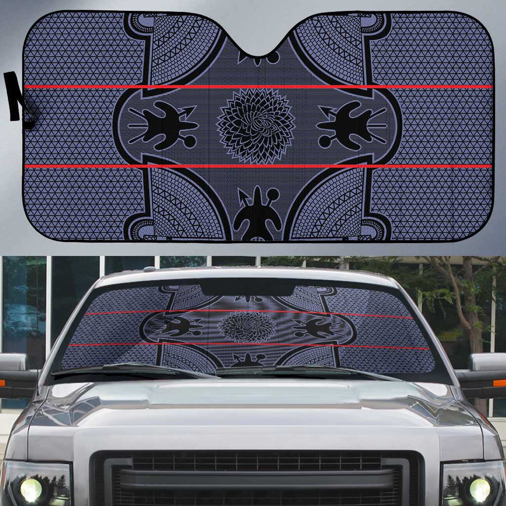 Lesotho Seanamarena Auto Sun Shade Basotho Traditional Blanket Style - Serenity