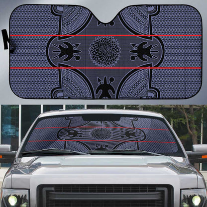 Lesotho Seanamarena Auto Sun Shade Basotho Traditional Blanket Style - Serenity