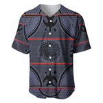 Basotho Blanket Baseball Jersey Lesotho Seanamarena Heritage - Serenity - African Pride