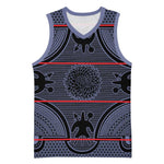 Basotho Blanket Basketball Jersey Lesotho Seanamarena Heritage - Serenity LT15