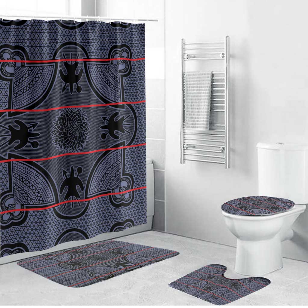 Lesotho Seanamarena Bathroom Set Basotho Traditional Blanket Style - Serenity