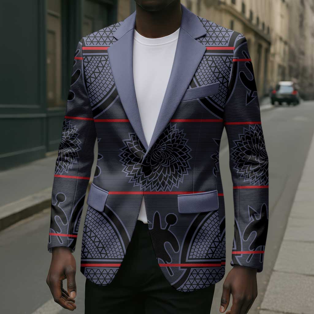 Lesotho Seanamarena Blazer Basotho Traditional Blanket Style - Serenity