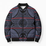 Lesotho Seanamarena Bomber Puffer Jacket Basotho Traditional Blanket Style - Serenity